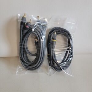 Audio Video Cable Lot Interconnect Audio Cable 11ft & SV1SV S-Video Cable 11ft